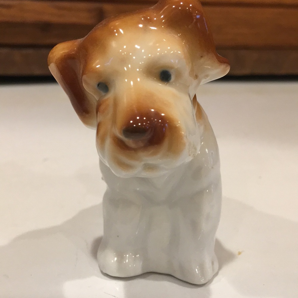 Vintage Japan collectible Ceramic Dog figurine